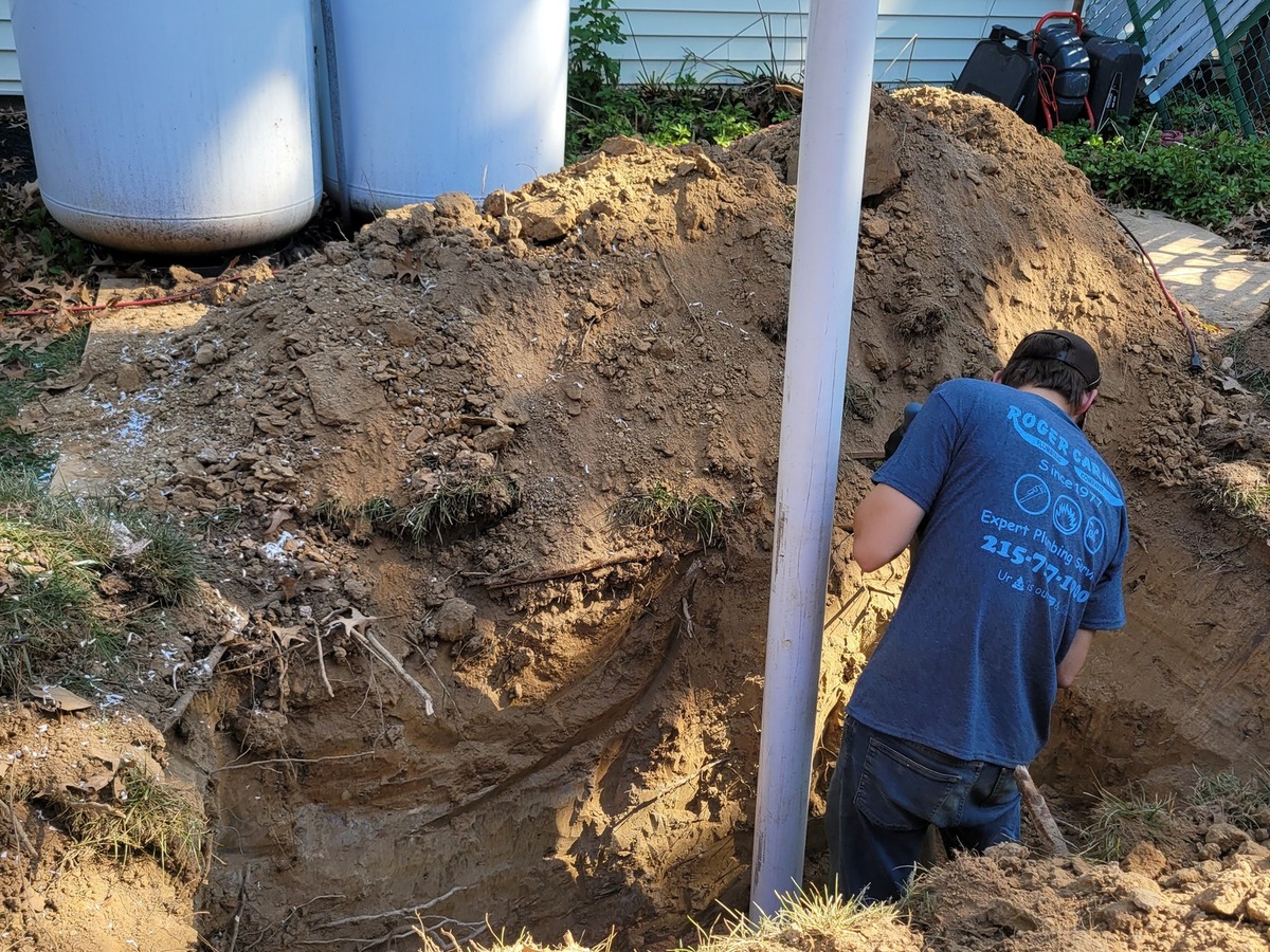 Sewer Line Repair — Before